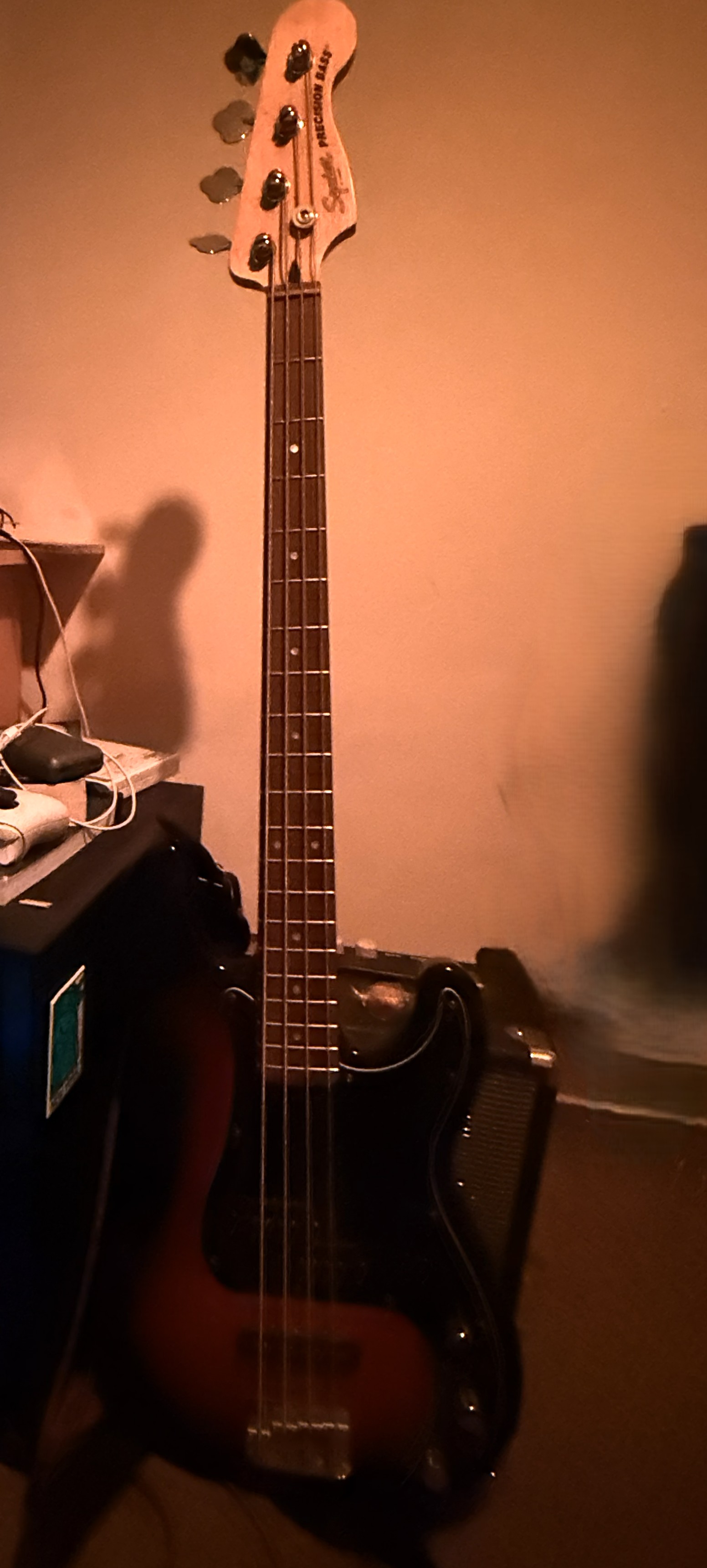 David playing music